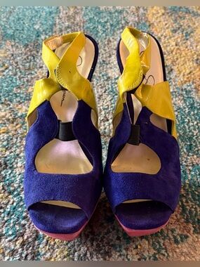 Jessica Simpson Open-Toe Slingback Heels